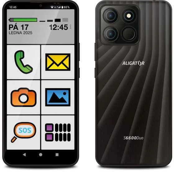 ALIGATOR S6600 Senior 4+64GB juodas