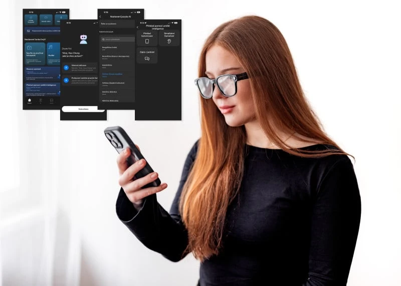 ALIGATOR Smart Glasses juodas