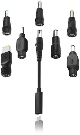 Aligator USB-C adapteris nešiojamiesiems kompiuteriams ir ultrabooks su 7 keičiamomis jungtimis