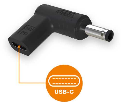 „Aligator“ USB-C maitinimo adapteris 4,5 x 3,0 mm, skirtas „Dell“ nešiojamiesiems kompiuteriams