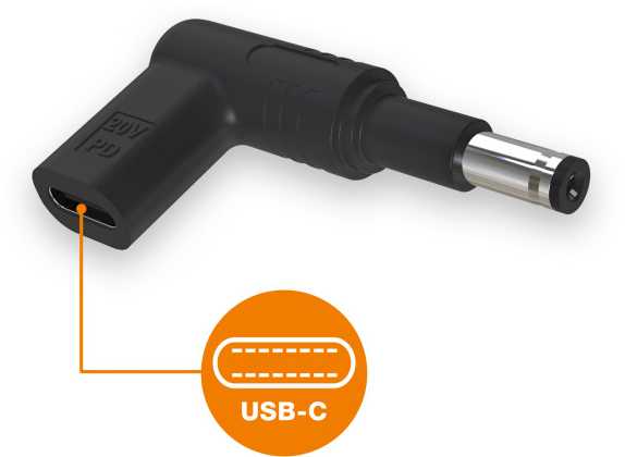 „Aligator“ USB-C maitinimo adapteris, 4,8 x 1,7 mm (prailgintas), skirtas „Asus“ / „Compaq“ / „HP“ nešiojamiesiems kompiuteriams