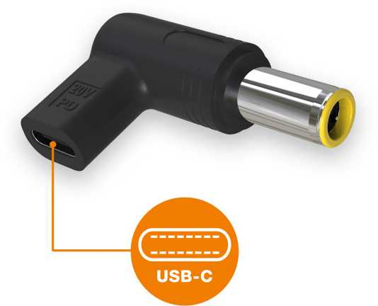„Aligator“ USB-C maitinimo adapteris, 7,9 x 5,5 mm, skirtas „Lenovo“ nešiojamiesiems kompiuteriams