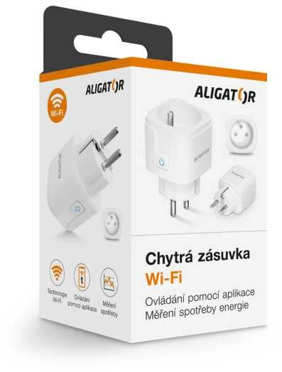 ALIGATOR Wi-Fi išmanusis lizdas su galios matuokliu