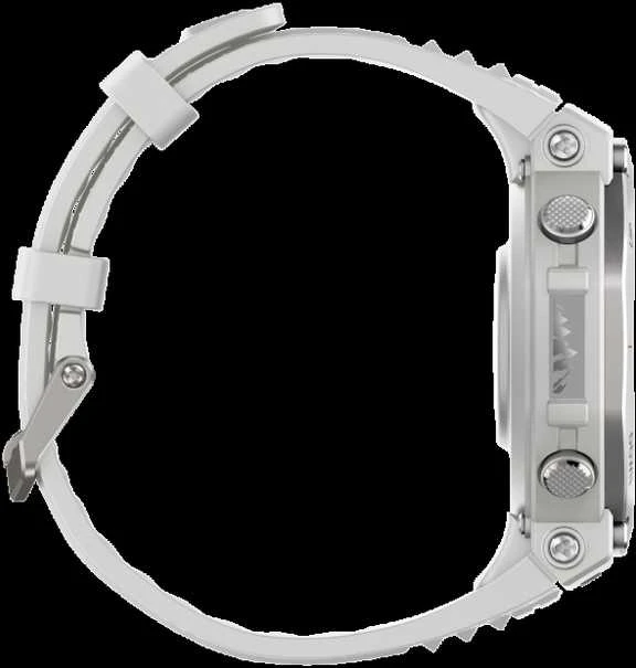 Išmanusis laikrodis Amazfit T-Rex 3, Nerudijančio plieno korpusas su pilkos spalvos silikoniniu dirželiu