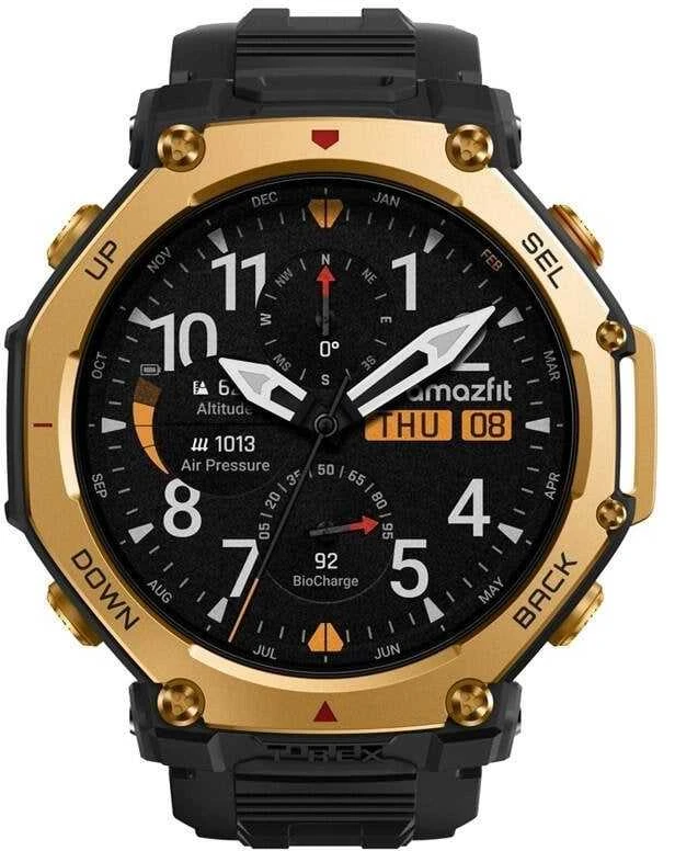 Išmanusis laikrodis „Amazfit T-Rex 3 Pro“, 3,81 cm (1,5 colio), AMOLED, lietimui jautrus ekranas, „Wi-Fi“, GPS (palydovinis), 52 g