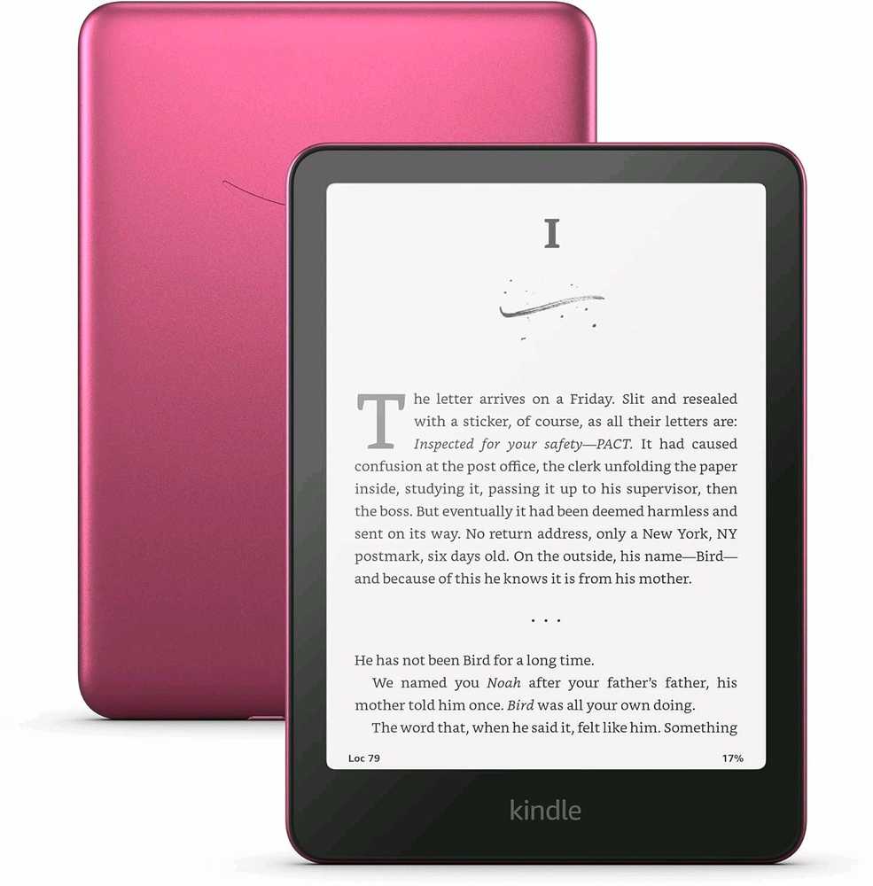 Amazon Kindle Paperwhite Signature Amazon Kindle Paperwhite Signature Edition, 32 GB, 12-osios kartos (2024 m.), rožinės spalvos Edition, 32 GB, 12-osios kartos (2024 m.)