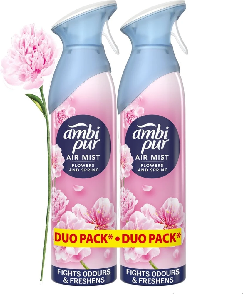 Purškiamas oro gaiviklis AMBI PUR Flower & Spring, 2x185 ml