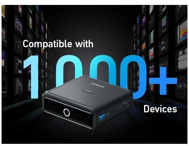 Stalinis Įkroviklis - Anker Prime 100W, Juodas