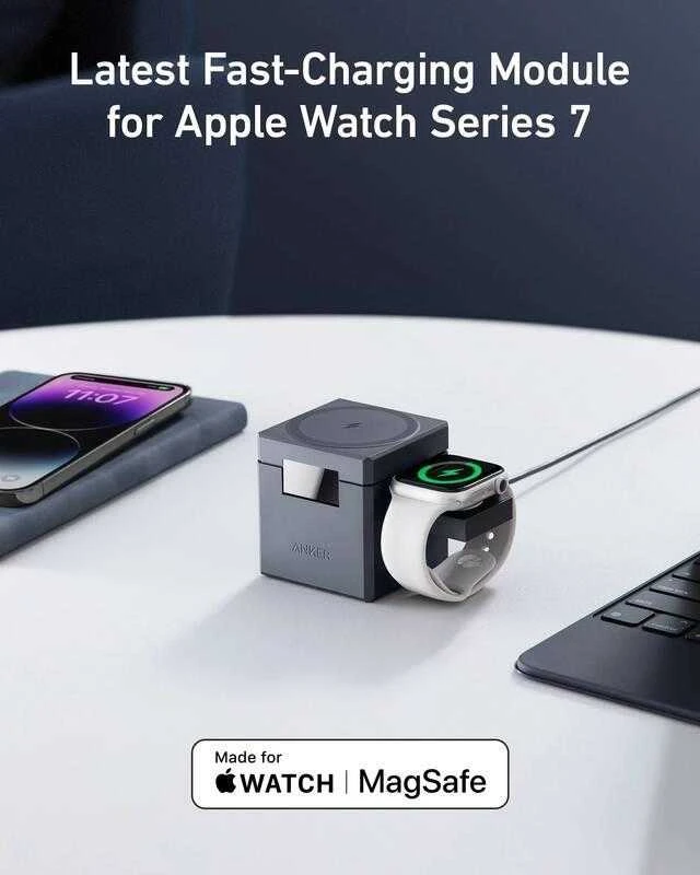 Anker Magnetic Wireless 3-in-1 kubas su MagSafe (15W) | Y1811G11