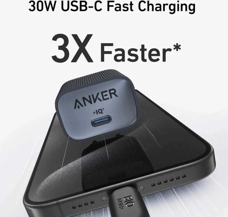Anker 511 Nano 4 sieninis įkroviklis 30W 1C | A2337G11 | USB-C