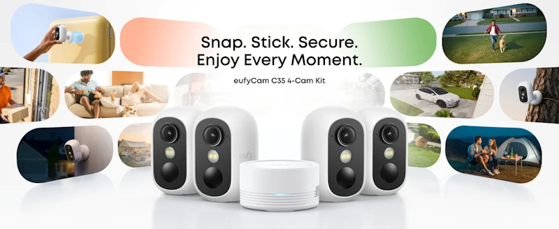 Eufy eufyCam C35 4-Cam Kit Baltas