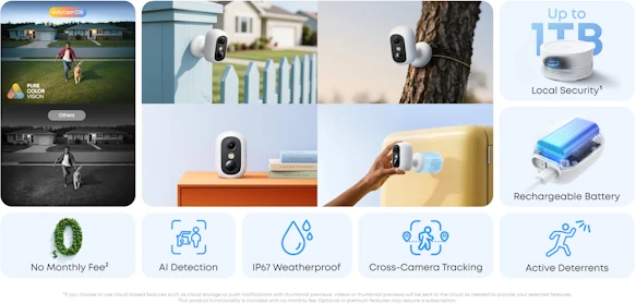 Eufy eufyCam C35 4-Cam Kit Baltas