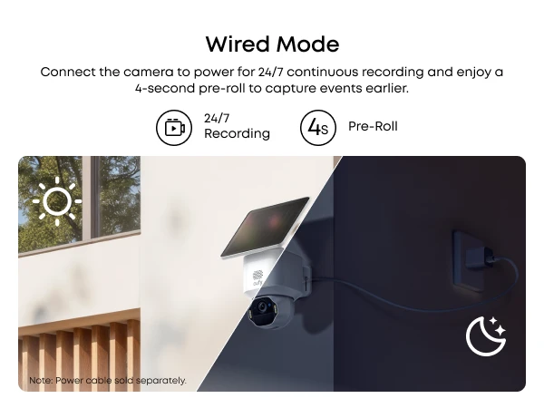 Outdoor „Anker eufy E42“ lauko kamera su saulės įkrovimu, 4K raiška