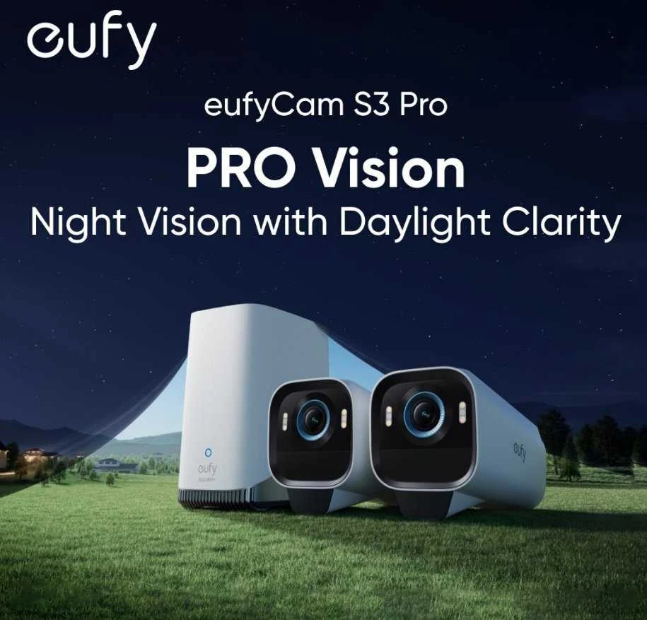 Anker Eufy eufyCam S3 Pro Add-on Cam Juodas+Baltas