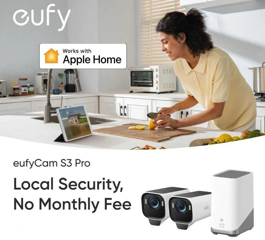 Anker Eufy eufyCam S3 Pro Add-on Cam Juodas+Baltas
