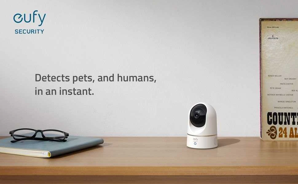 Anker Eufy Indoor Cam 2K Pan &amp; Tilt Baltas IP kamera