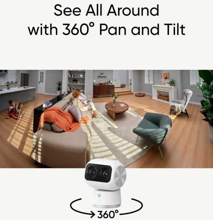 „Anker Eufy“ | Apsaugos kamera viduje | S350 | Ant stalo statoma | Plataus kampo objektyvas | „Micro SD“, maks. 128 GB