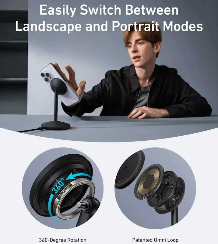 Anker MagGo Wireless Qi2 15W Charger | A25X1H11
