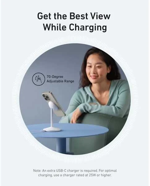 Anker MagGo Wireless Charger Single Stand Baltas