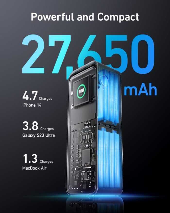 "Anker" maitinimo blokas Anker 737 Prime 250W PD 27650 mAh