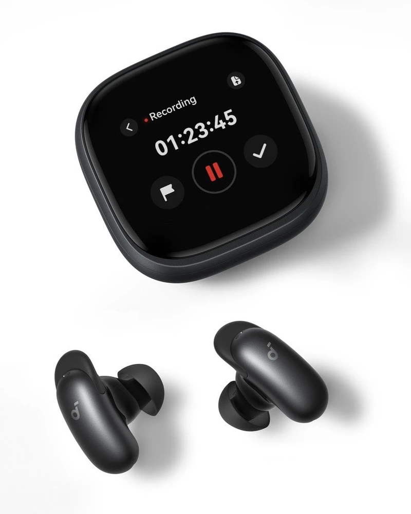 „Anker Soundcore Liberty 5 Pro Max“ „Bluetooth“ ausinės, juodos