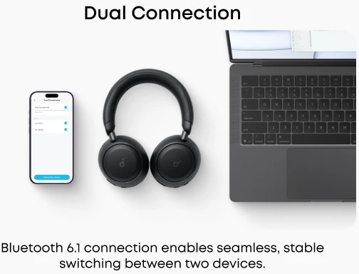 Anker Soundcore Space 2 | Ausinės | Over-ear | Mikrofonas | Jet Juodas | Noise canceling