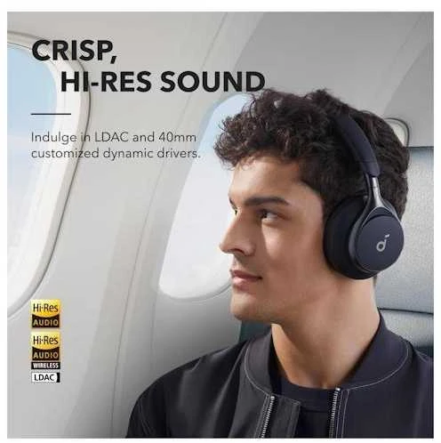 Ausinės Anker Soundcore Space One, Juodos