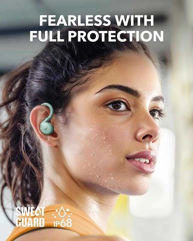 Ausinės Anker Soundcore Sport X20, Žalios spalvos