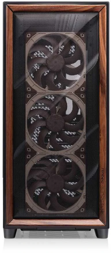 „Antec Flux Pro Noctua Edition“, bokšto tipo korpusas – stiklas/medis, įskaitant NA-FH1 ventiliatoriaus šakotuvą