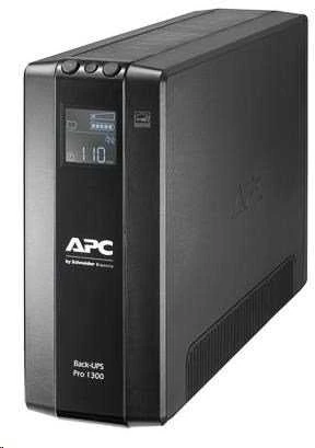 APC BACK UPS PRO BR 1300VA, 8 OUTLETS, AVR, LCD SĄSAJA