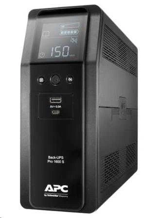 APC BACK UPS PRO BR 1600VA, SINEWAVE, 8 OUTLETS, AVR, LCD SĄSAJA