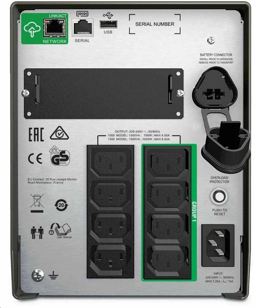 APC SMART-UPS 1000VA LCD 230V WITH SMARTCONNECT