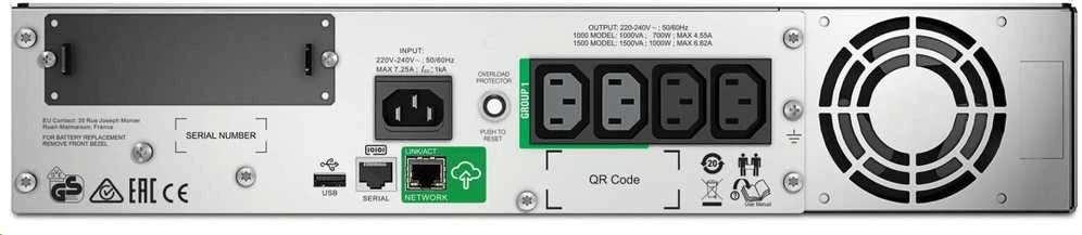 APC Smart-UPS 1500VA LCD RM 2U 230V su SmartConnect