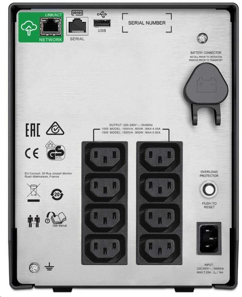 APC SMART-UPS C 1500VA LCD 230V SU SMARTCONNECT