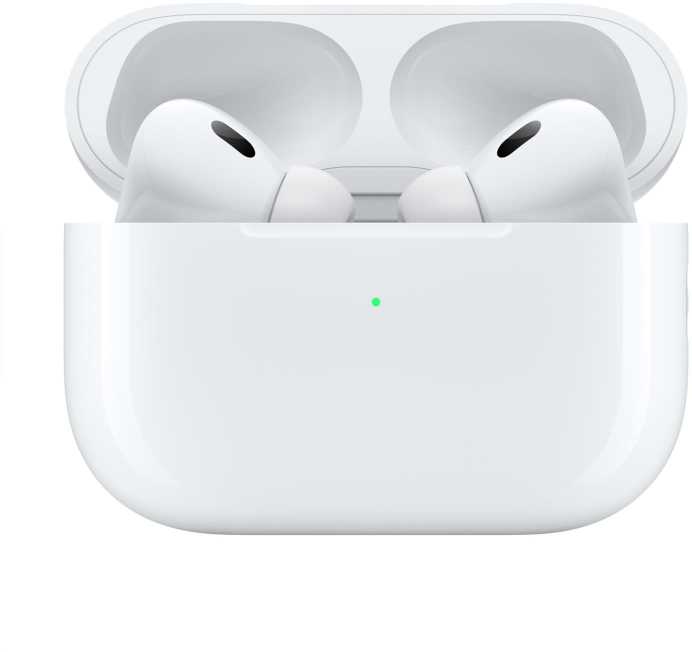 Ausinės Apple AirPods Pro (2 kartos) su "MagSafe" dėklu (USB-C), baltos spalvos