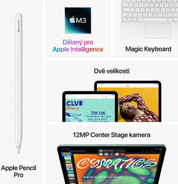Apple iPad Air 13" Apple M3 Wi-Fi + Cellular 128GB - Starlight - MCJ34HC/A