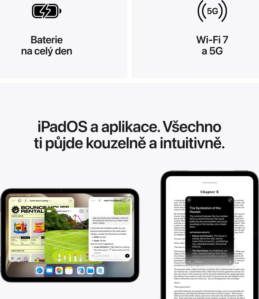 Planšetė Apple iPad mini (A20 Pro) Wi‑Fi 256GB su nano tekstūros stiklu - Vidurnakčio spalva - ML2Q4HC/A