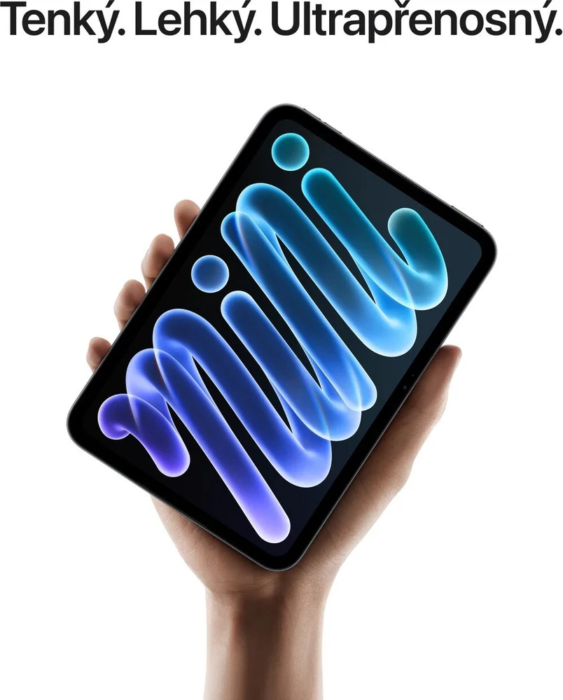 Planšetė Apple iPad mini (A20 Pro) Wi‑Fi 512GB su standartiniu stiklu – vidurnakčio spalvos – MJ6V4HC/A