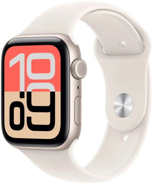 Apple Išmanusis laikrodis SE 3 GPS 44 mm aliuminio korpusas Moonlight sportinis dirželis Moonlight M/L dydis