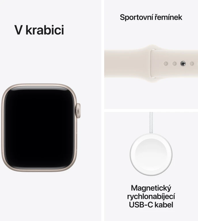 Apple Išmanusis laikrodis SE 3 GPS 44 mm aliuminio korpusas Moonlight sportinis dirželis Moonlight M/L dydis