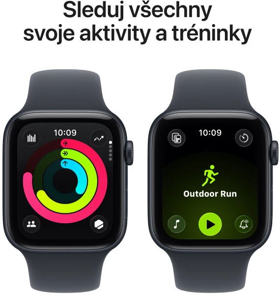 Išmanusis laikrodis Apple Watch SE 3 GPS + Cellular 44mm Midnight Alu Sport S/M Granatowy (MEPH4MP/A)