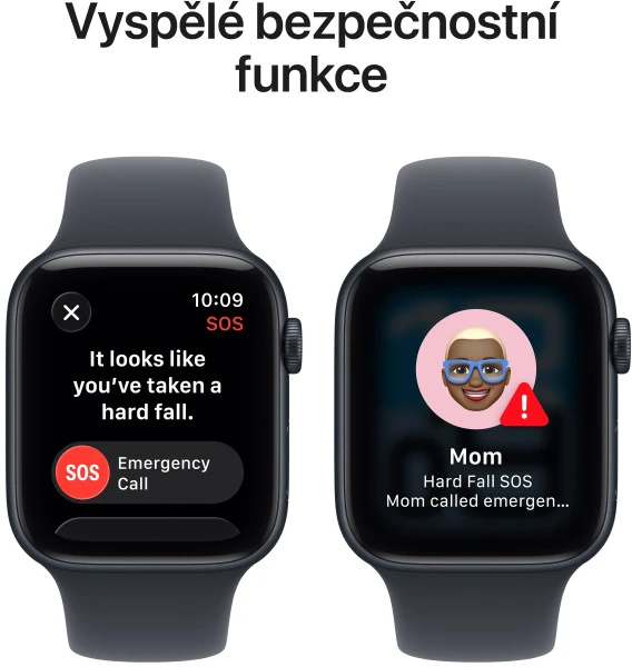 Išmanusis laikrodis Apple Watch SE 3 GPS + Cellular 44mm Midnight Alu Sport S/M Granatowy (MEPH4MP/A)