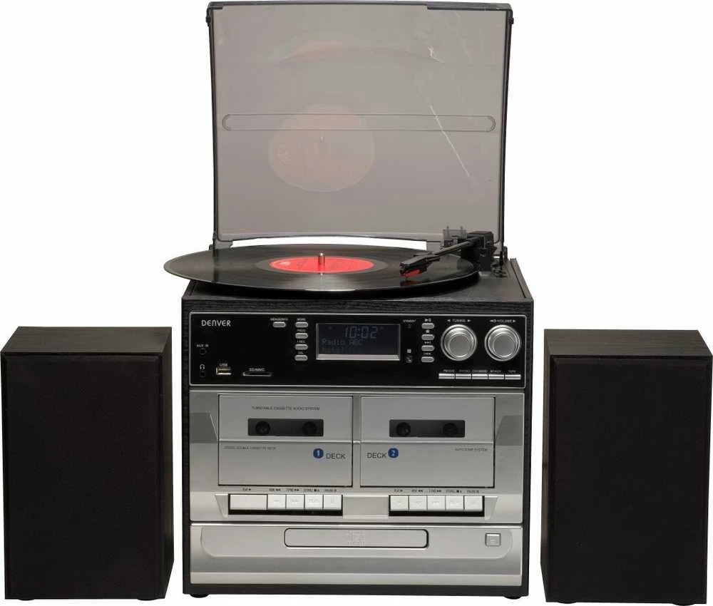 Muzikinis centras Denver MRD-166 mini stereo sistema su patefonu ir DAB+/FM radiju