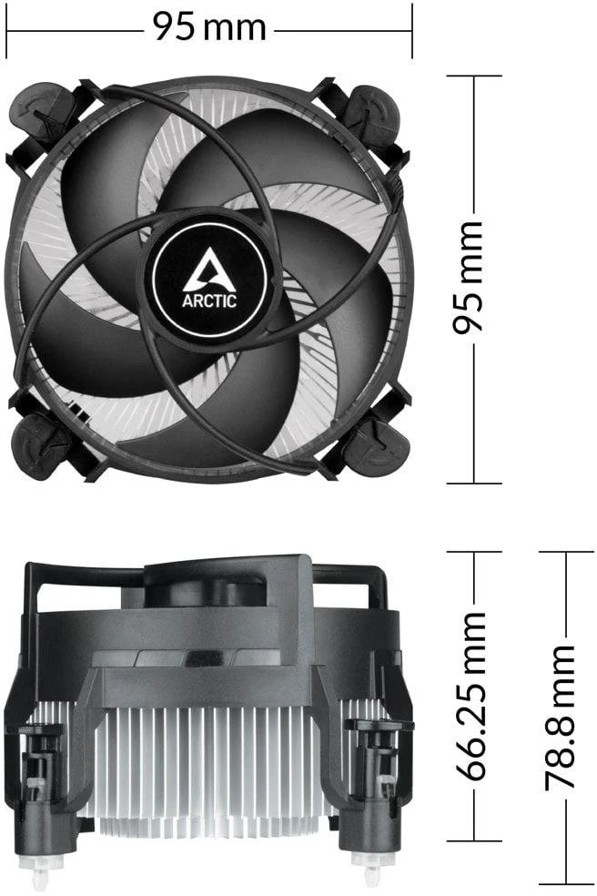 ARCTIC Alpine 17 CO procesoriaus aušintuvas, Intel 1700