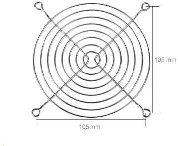 ARCTIC GRILL 120mm FAN GRILL ventiliatoriaus gaubtas