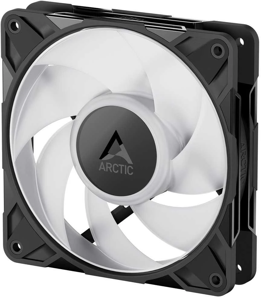 Arctic P12 Pro ventiliatorius su balta sparnuote