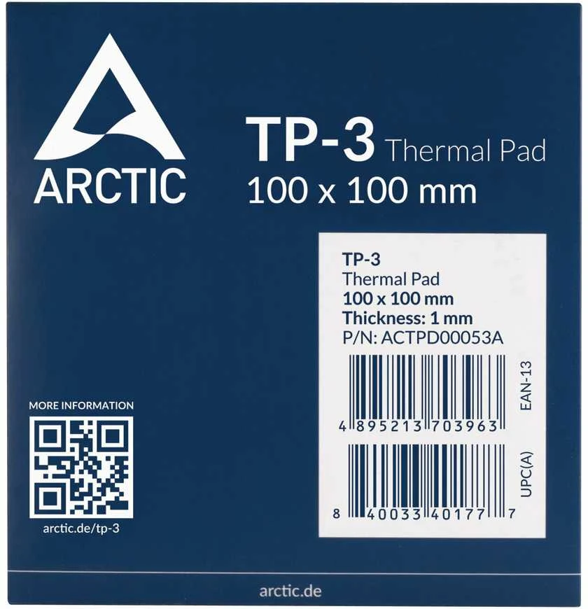 Termo padas ARCTIC TP-3 100x100x1.0mm
