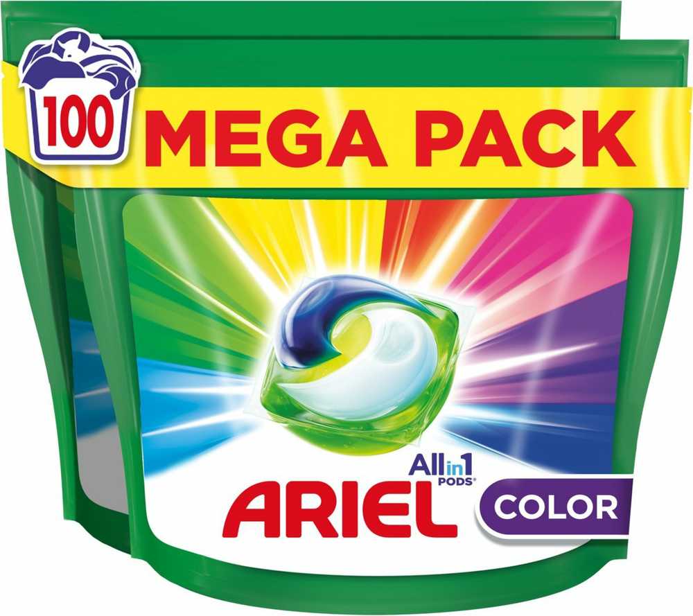 Skalbimo kapsulės Ariel All-in-1 Color Clean&amp;Fresh,100 vnt