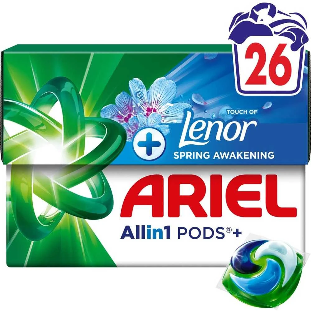KAPSULĖS SKALB ARIEL FRESH AIR 26VNT