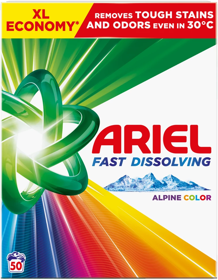 Skalbimo milteliai ARIEL Color, 50 skalb., 2,75 kg.